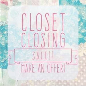 CLOSET CLOSING SALE!!